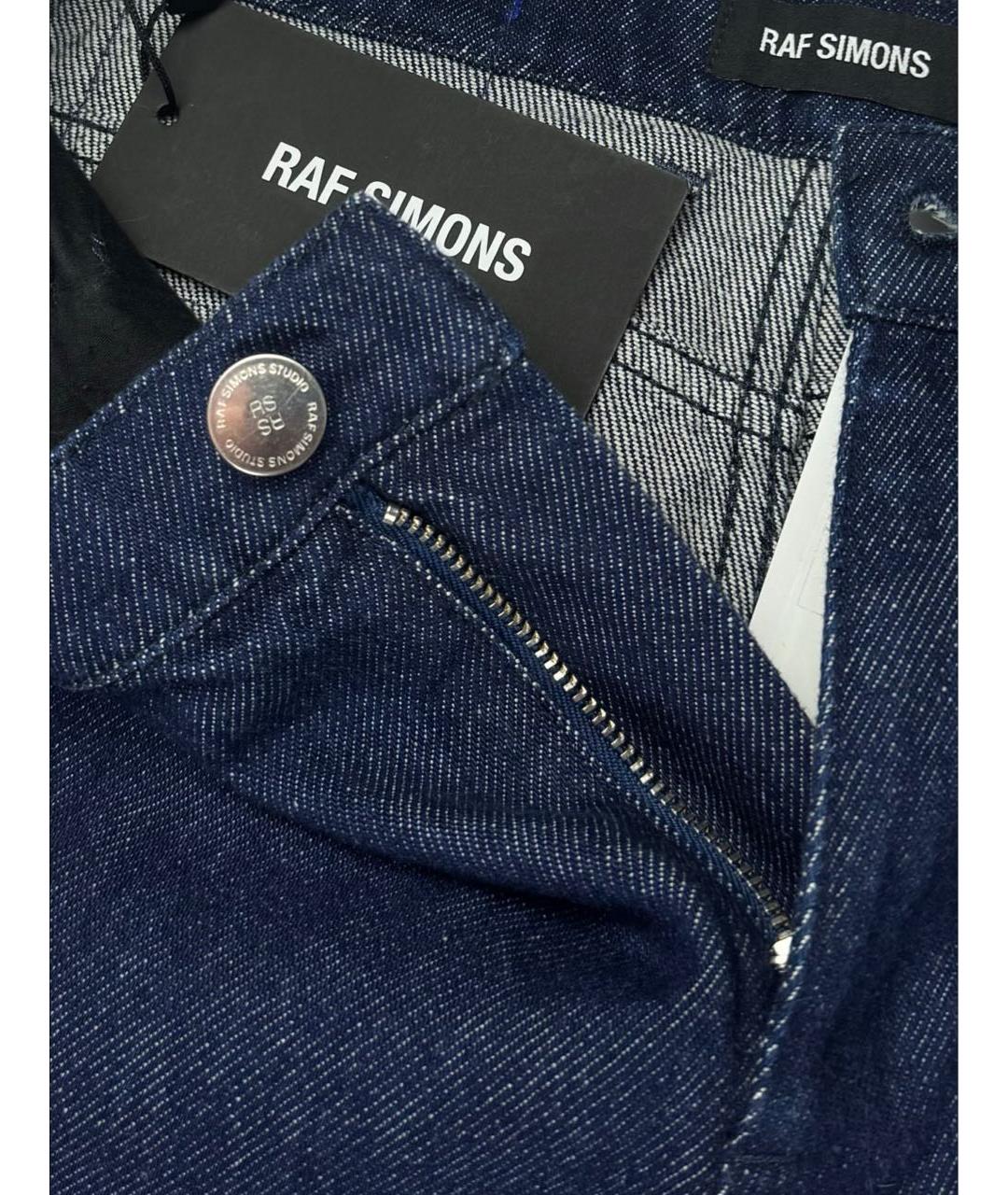 RAF SIMONS Темно-синие прямые джинсы, фото 5