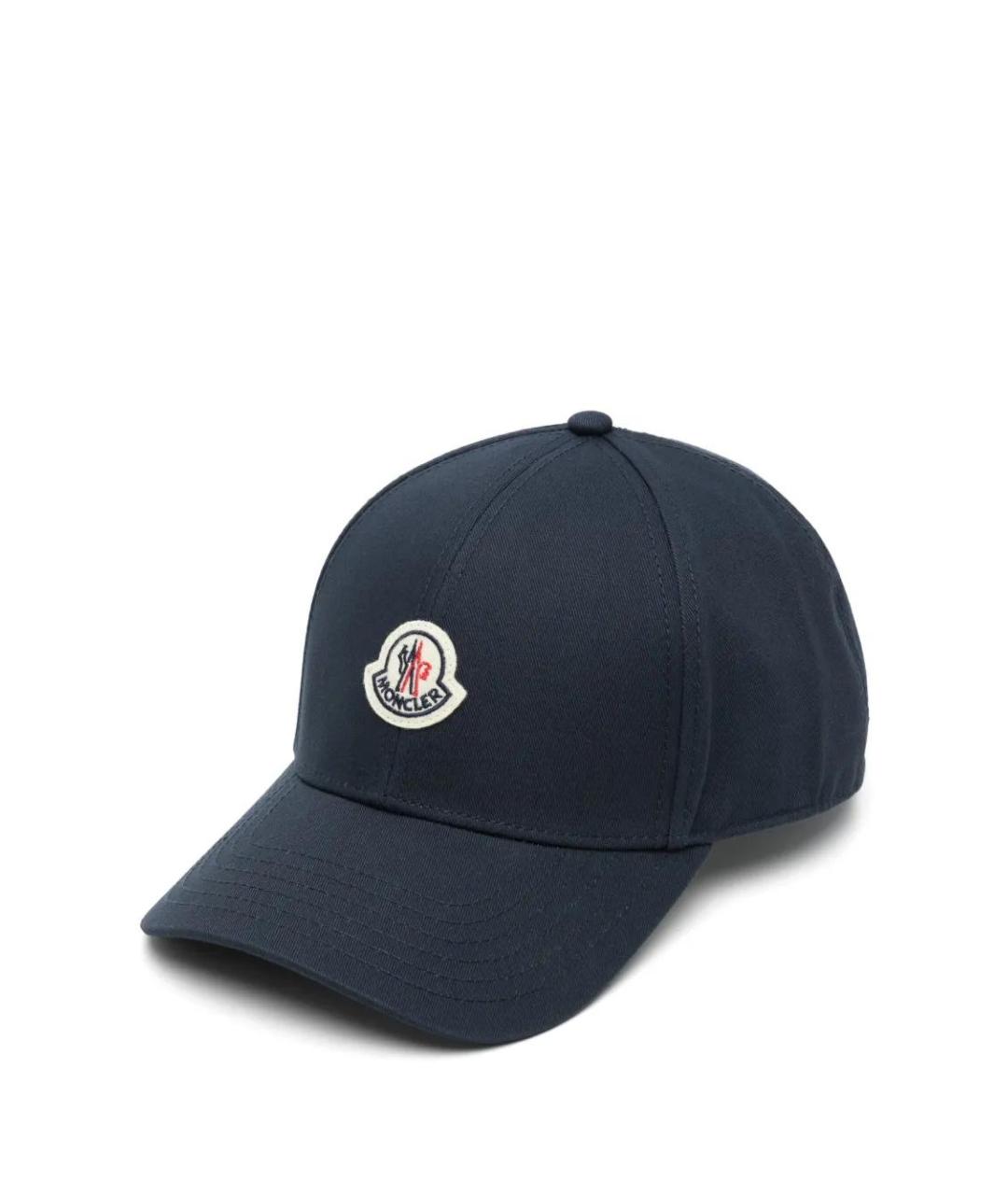 MONCLER Синяя хлопковая кепка/бейсболка, фото 1