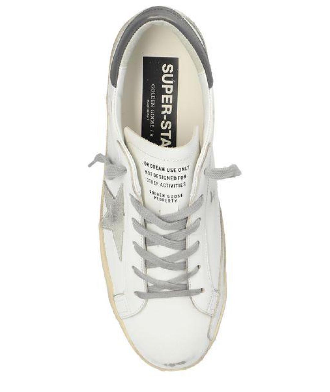 GOLDEN GOOSE Белые кожаные кеды, фото 4