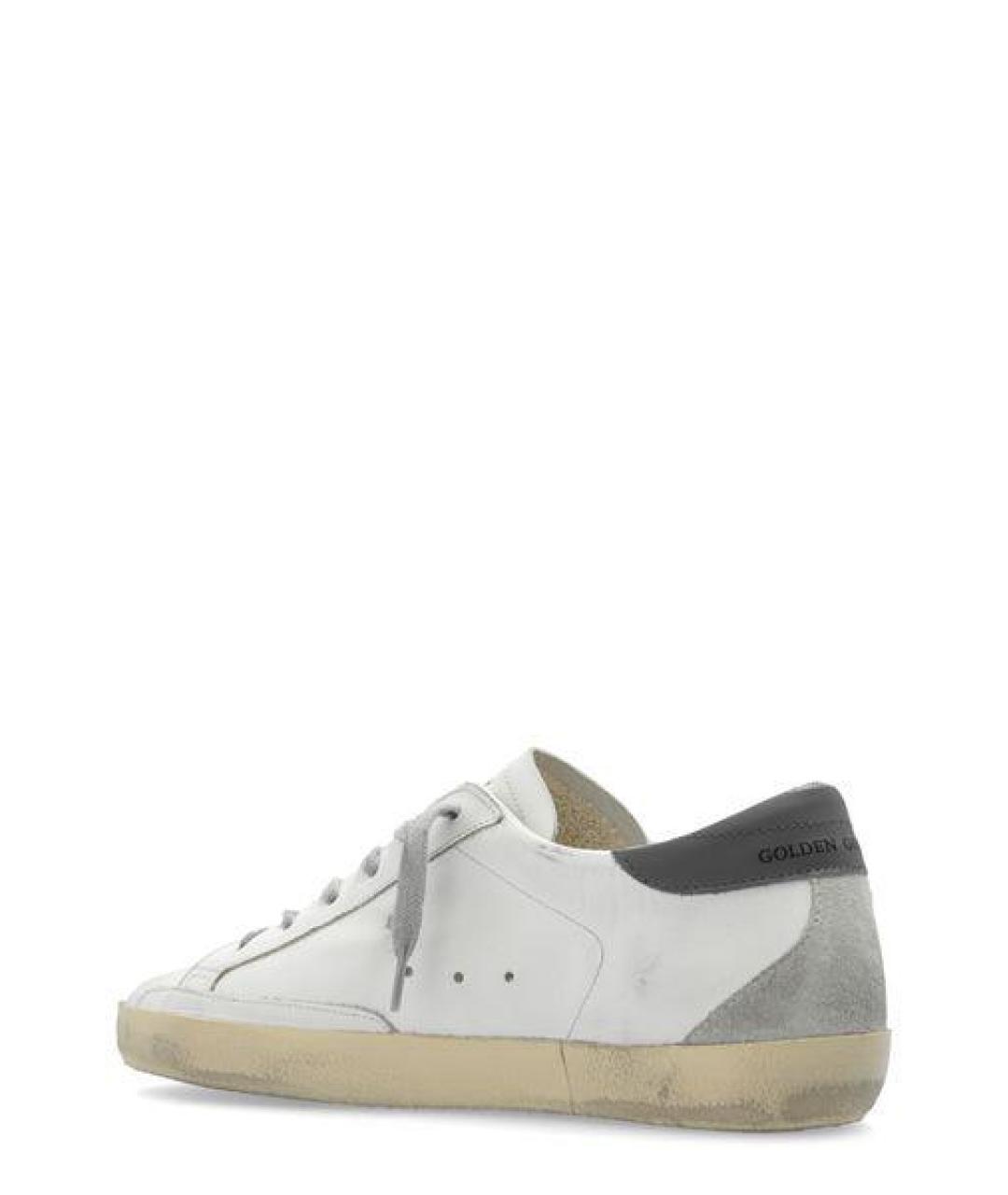 GOLDEN GOOSE Белые кожаные кеды, фото 3