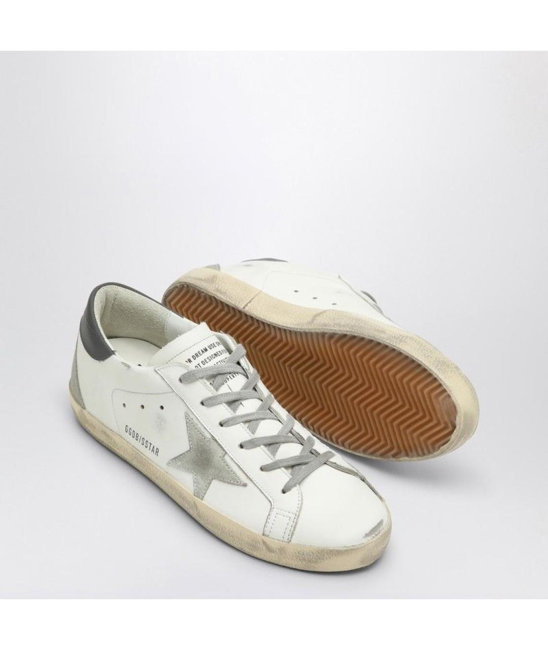 GOLDEN GOOSE Белые кожаные кеды, фото 5