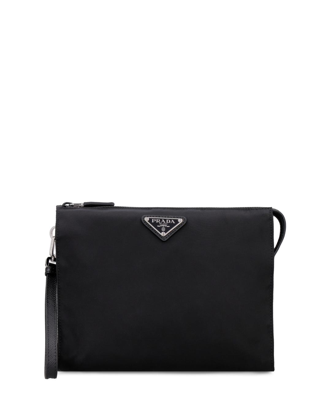 PRADA Черная тканевая барсетка, фото 1