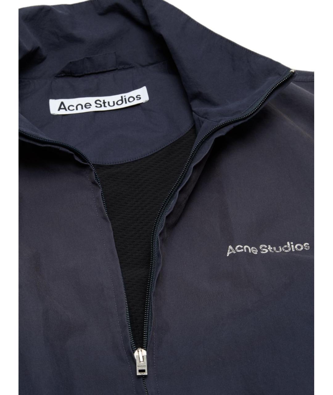 ACNE STUDIOS Синяя хлопковая куртка, фото 2