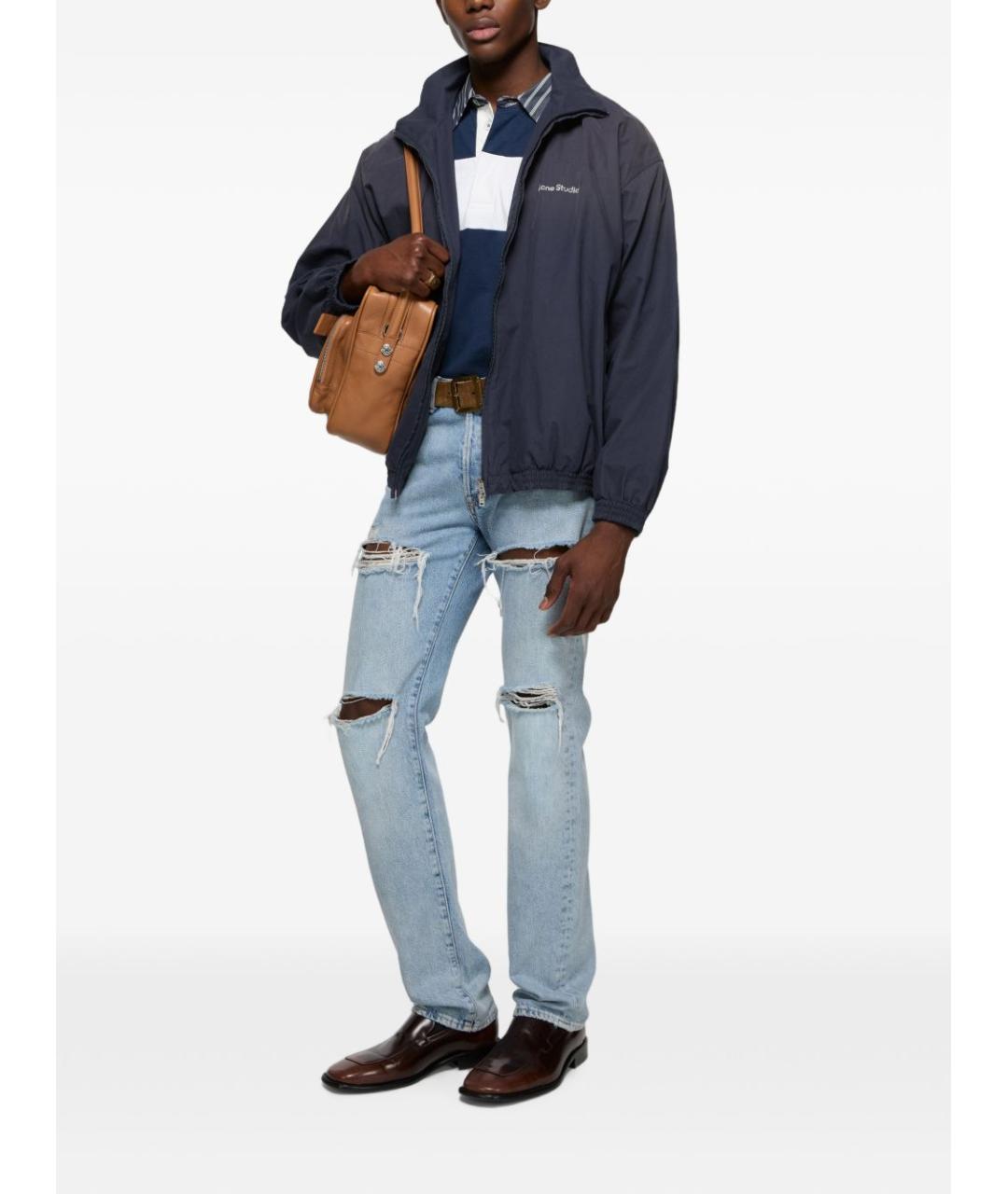 ACNE STUDIOS Синяя хлопковая куртка, фото 3