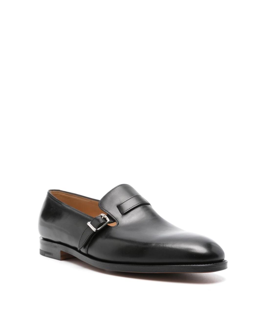 JOHN LOBB Черные кожаные лоферы, фото 2