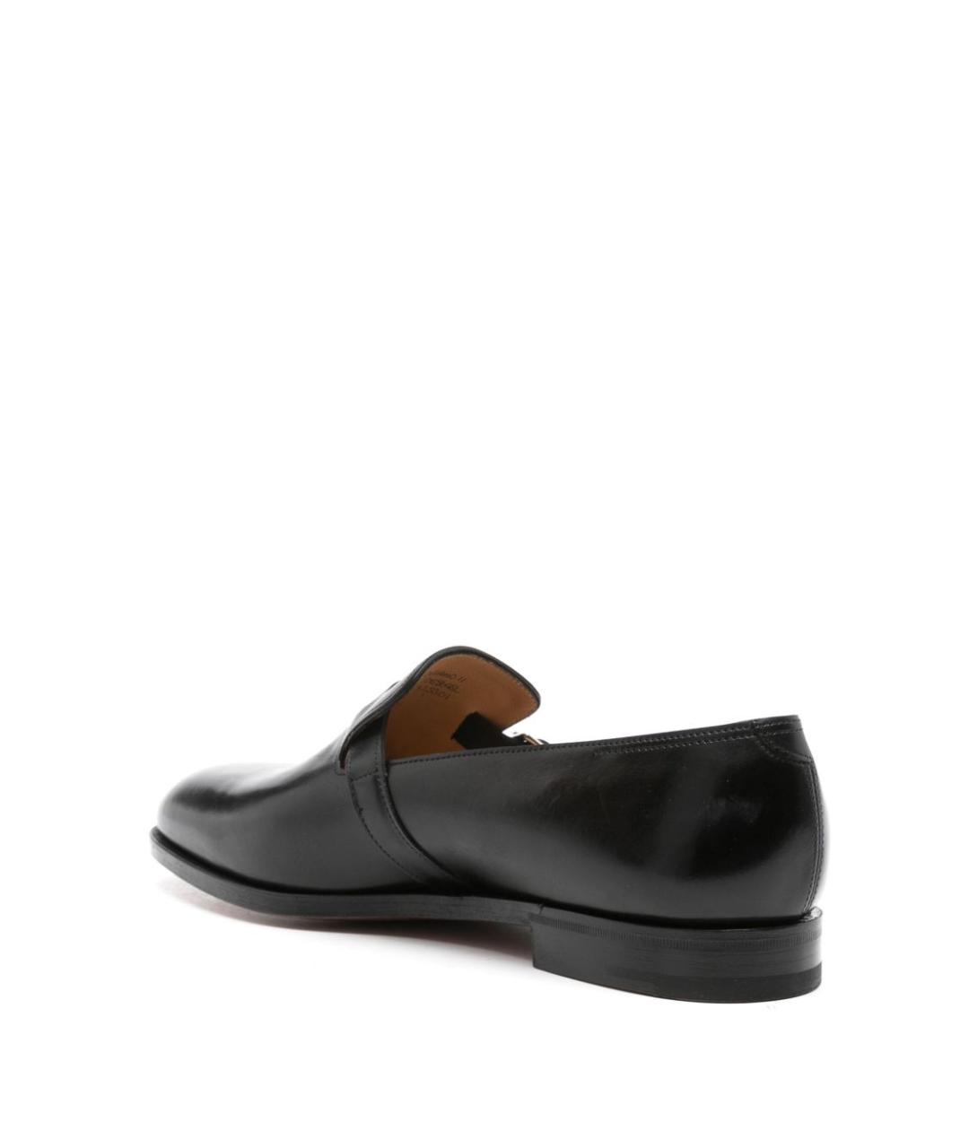 JOHN LOBB Черные кожаные лоферы, фото 3