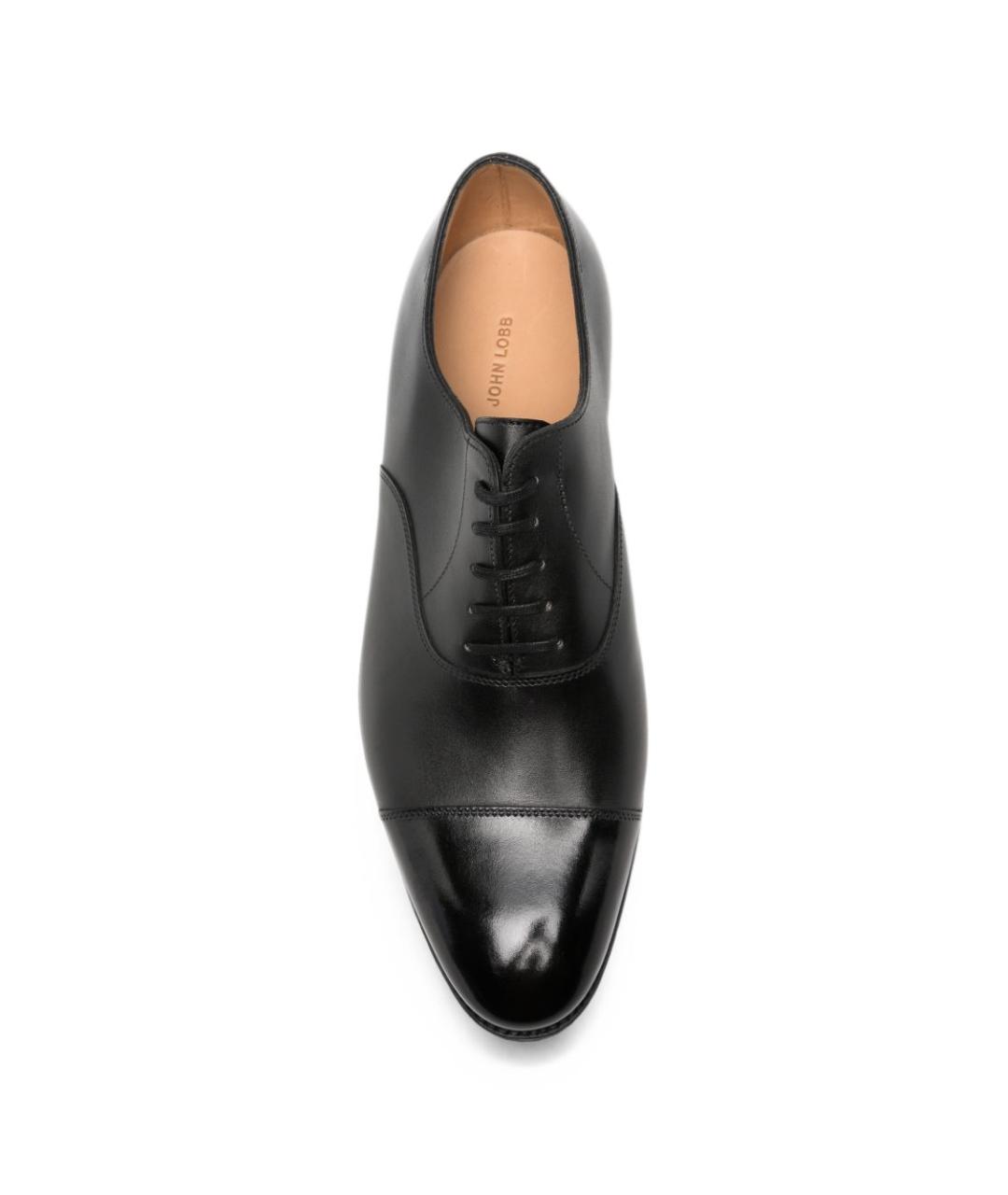 JOHN LOBB Черные кожаные туфли, фото 4