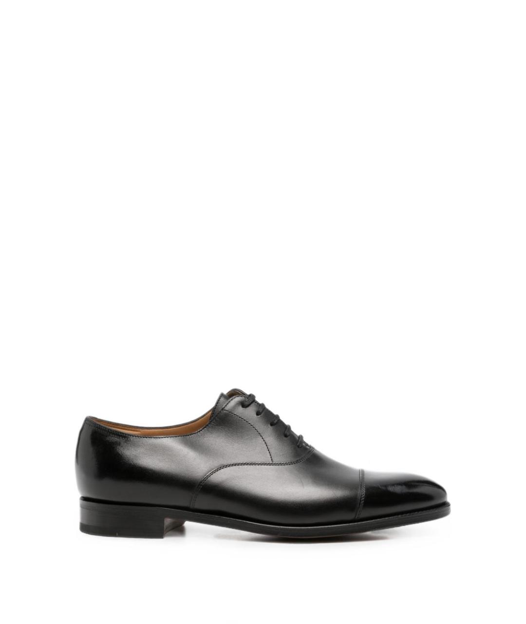 JOHN LOBB Черные кожаные туфли, фото 1