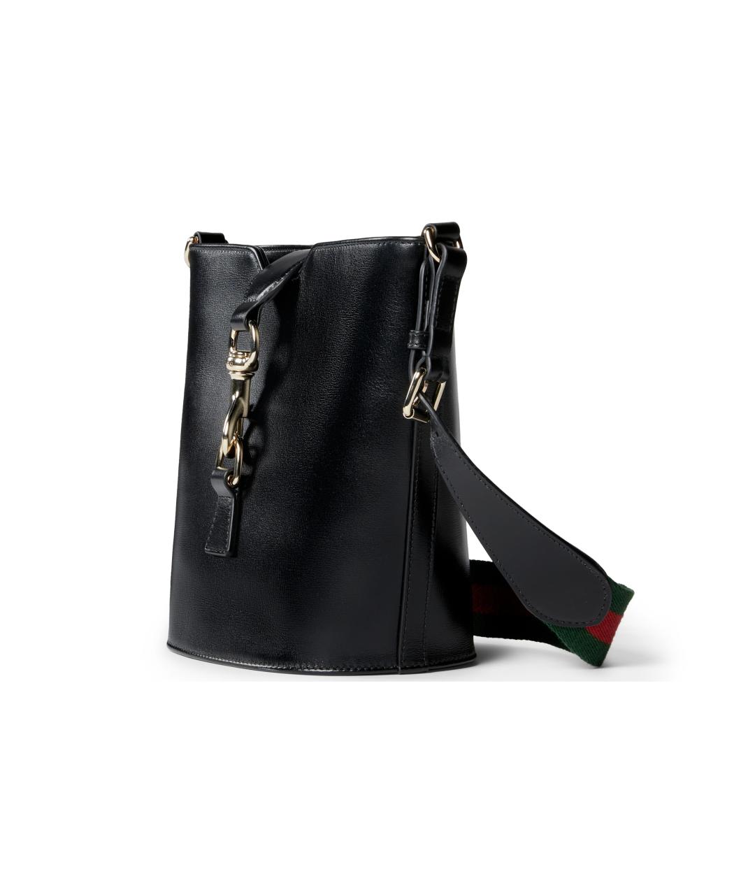 GUCCI Черная кожаная сумка через плечо, фото 2