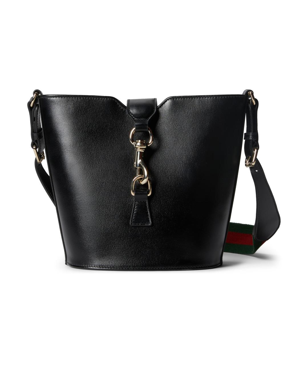 GUCCI Черная кожаная сумка через плечо, фото 1