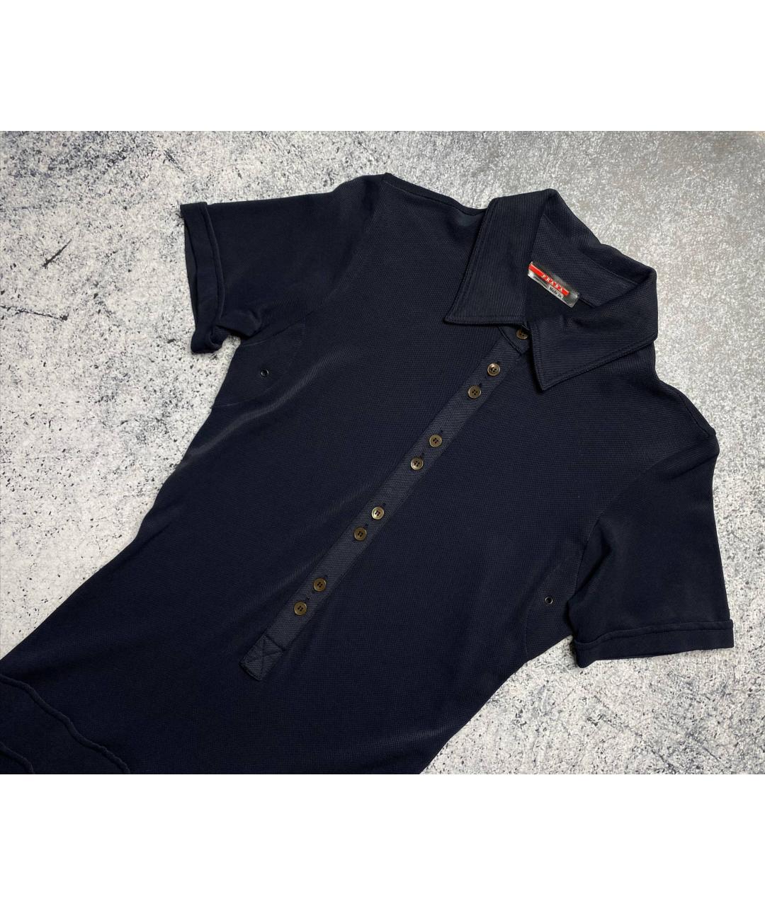 PRADA Черное хлопковое повседневное платье, фото 3