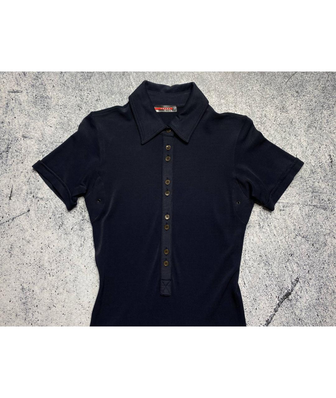 PRADA Черное хлопковое повседневное платье, фото 2