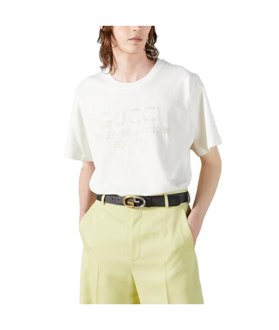 GUCCI Бежевая футболка, фото 4