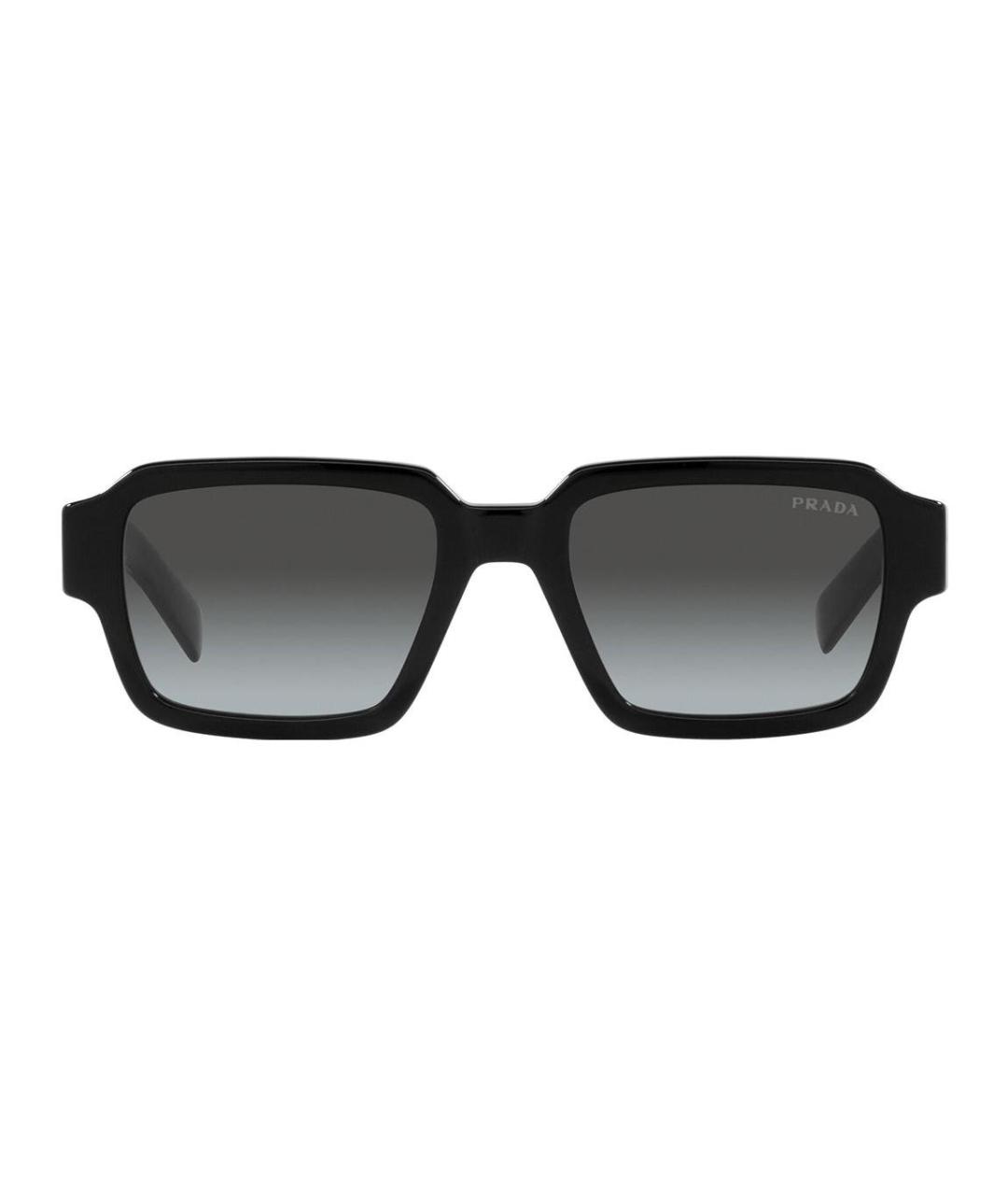 PRADA Черные пластиковые солнцезащитные очки, фото 2