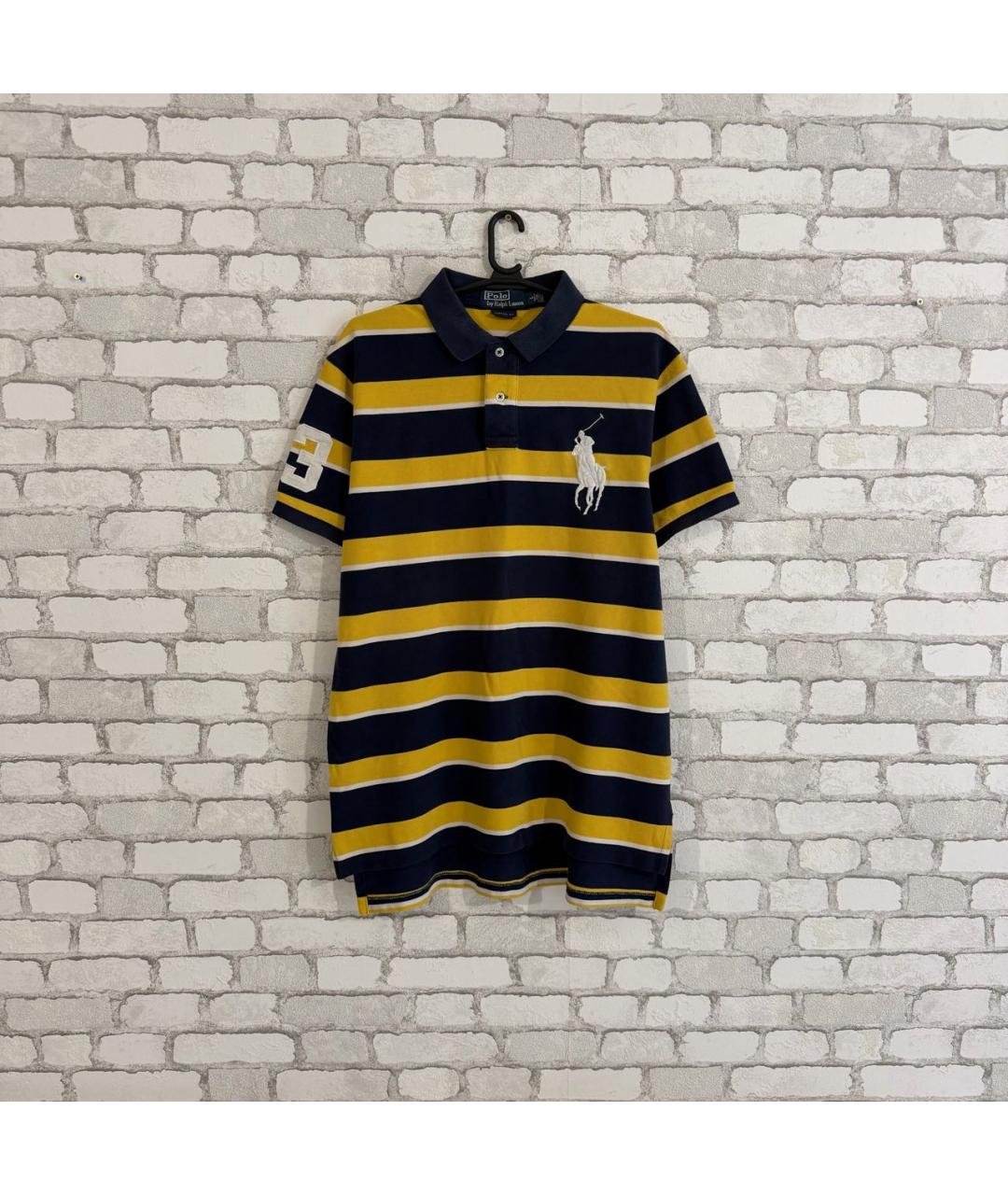 POLO RALPH LAUREN Мульти хлопковое поло с коротким рукавом, фото 7
