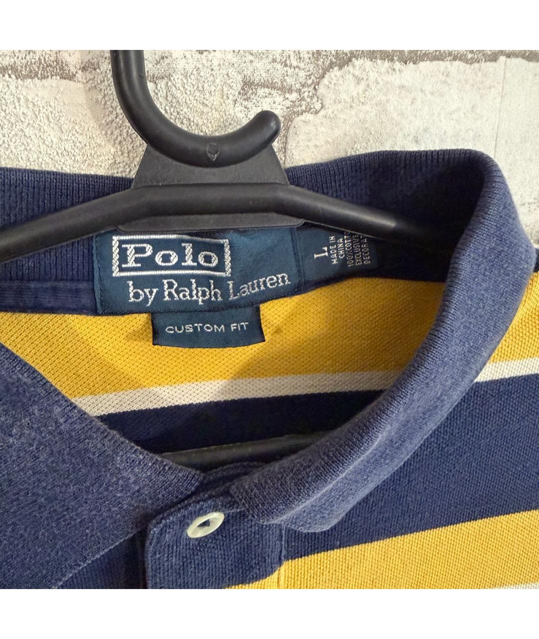 POLO RALPH LAUREN Мульти хлопковое поло с коротким рукавом, фото 4