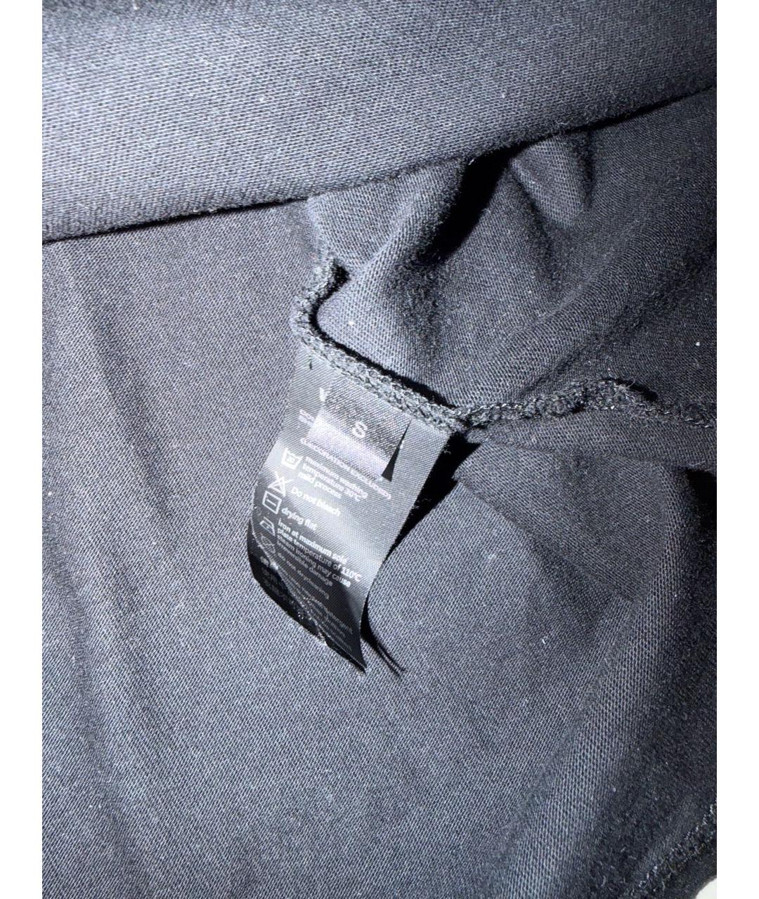 VETEMENTS Черная хлопковая футболка, фото 4