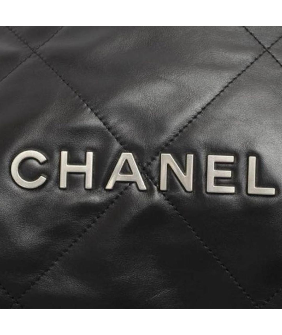CHANEL Черный кожаный рюкзак, фото 5