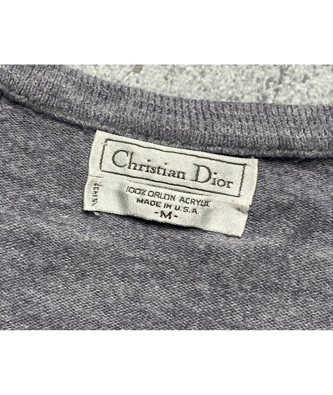 CHRISTIAN DIOR Серый джемпер / свитер, фото 7