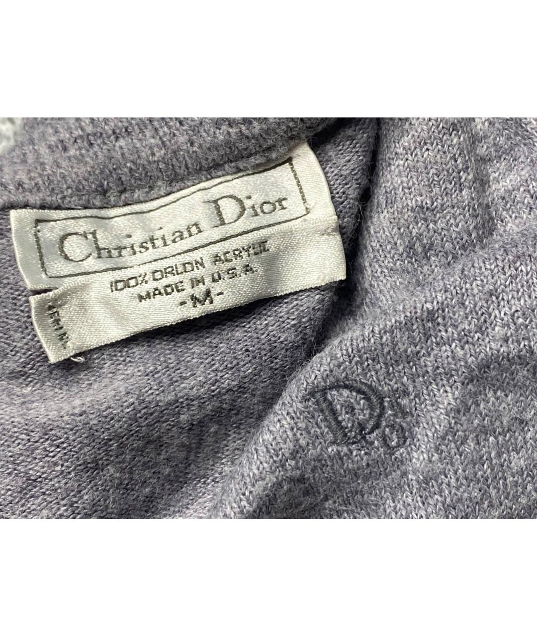 CHRISTIAN DIOR Серый джемпер / свитер, фото 4