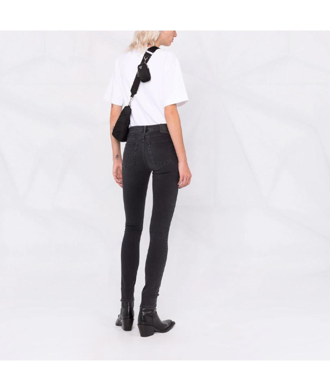 ACNE STUDIOS Черные хлопковые джинсы слим, фото 3