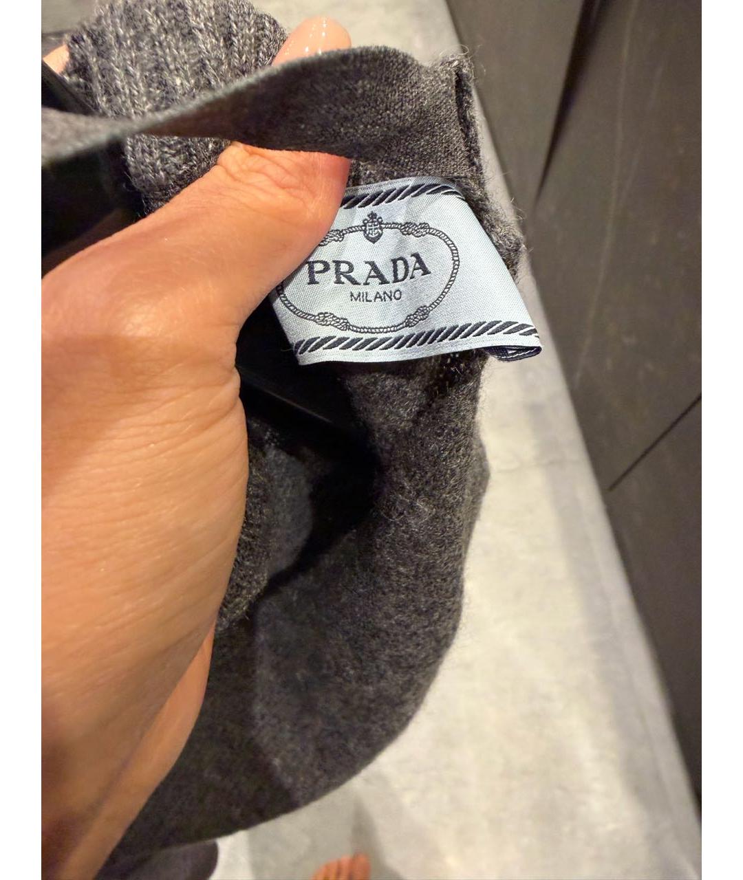 PRADA Серый джемпер / свитер, фото 4