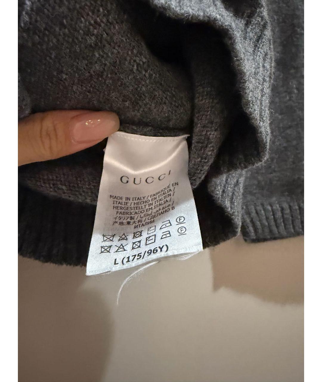 GUCCI Серая футболка, фото 5
