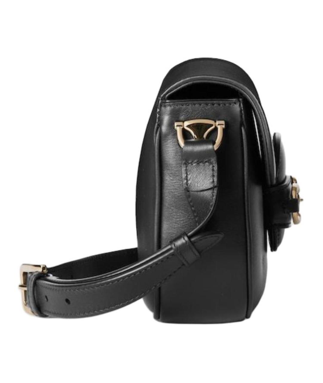 GUCCI Черная кожаная сумка через плечо, фото 3