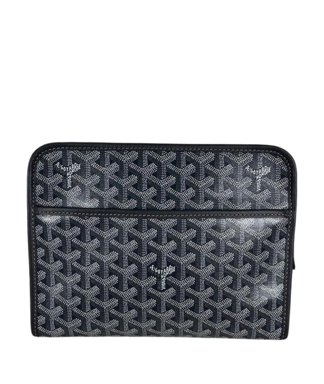 GOYARD Антрацитовая папка для документов из канвы, фото 1
