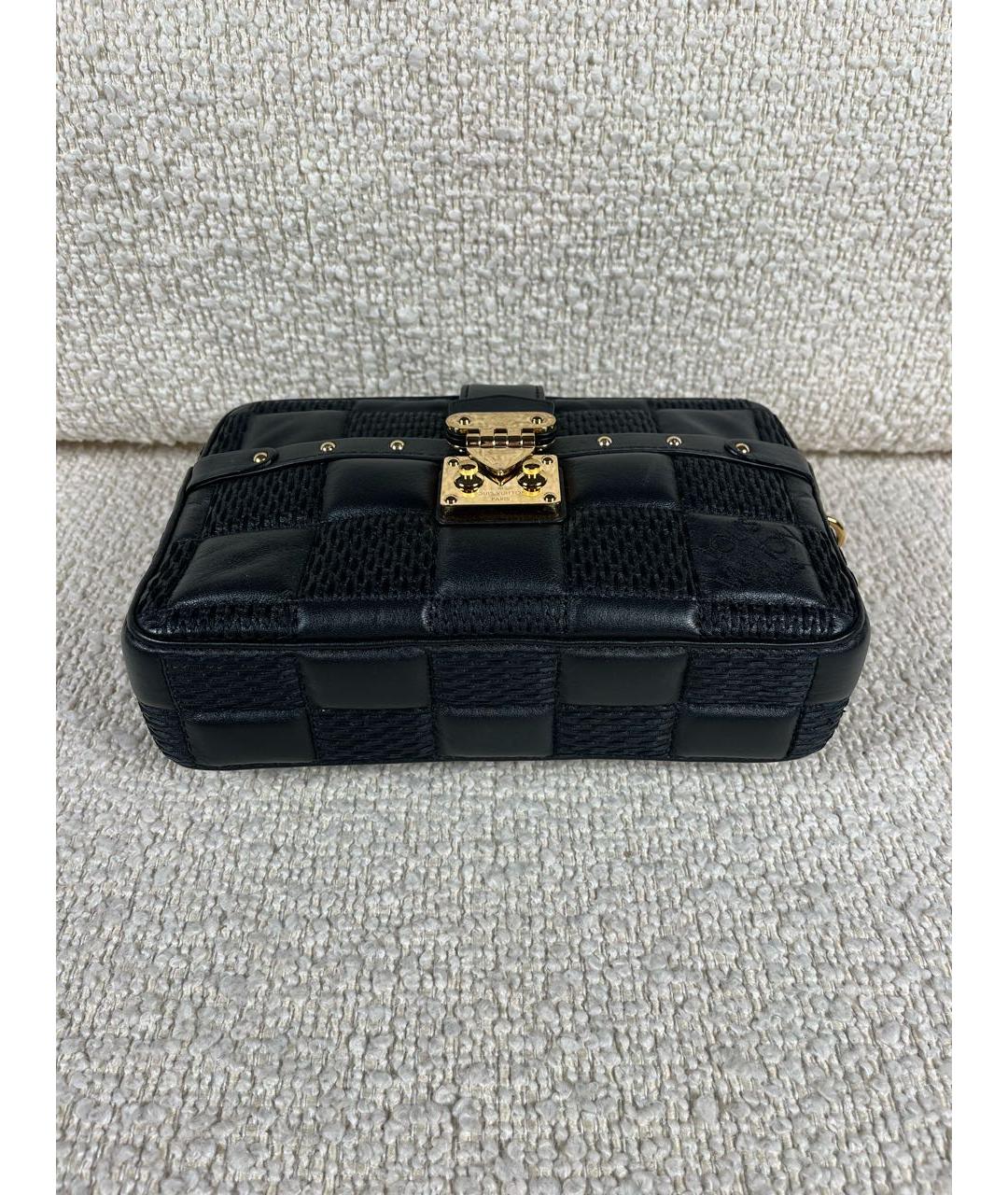 LOUIS VUITTON Черная кожаная поясная сумка, фото 8