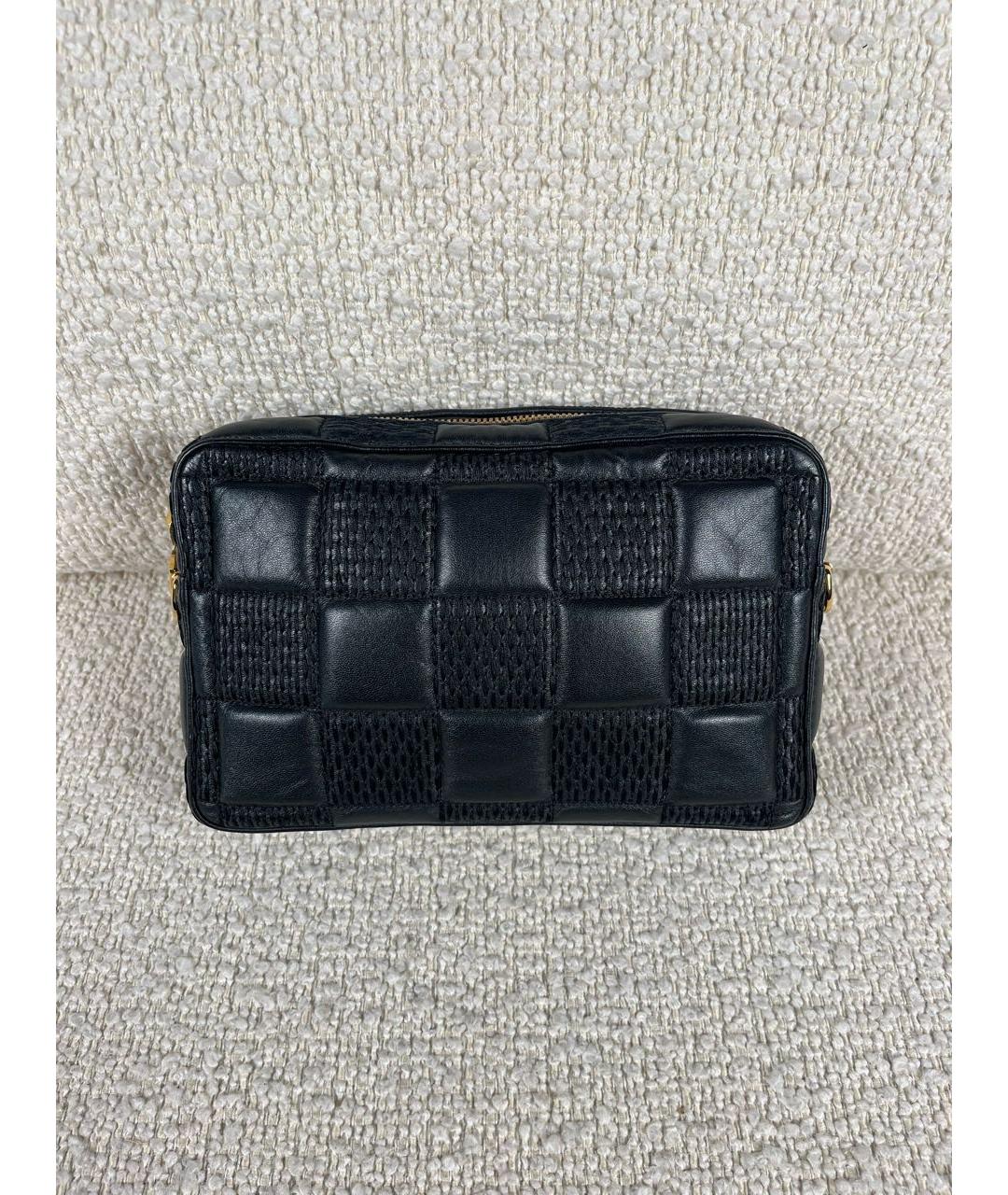 LOUIS VUITTON Черная кожаная поясная сумка, фото 3