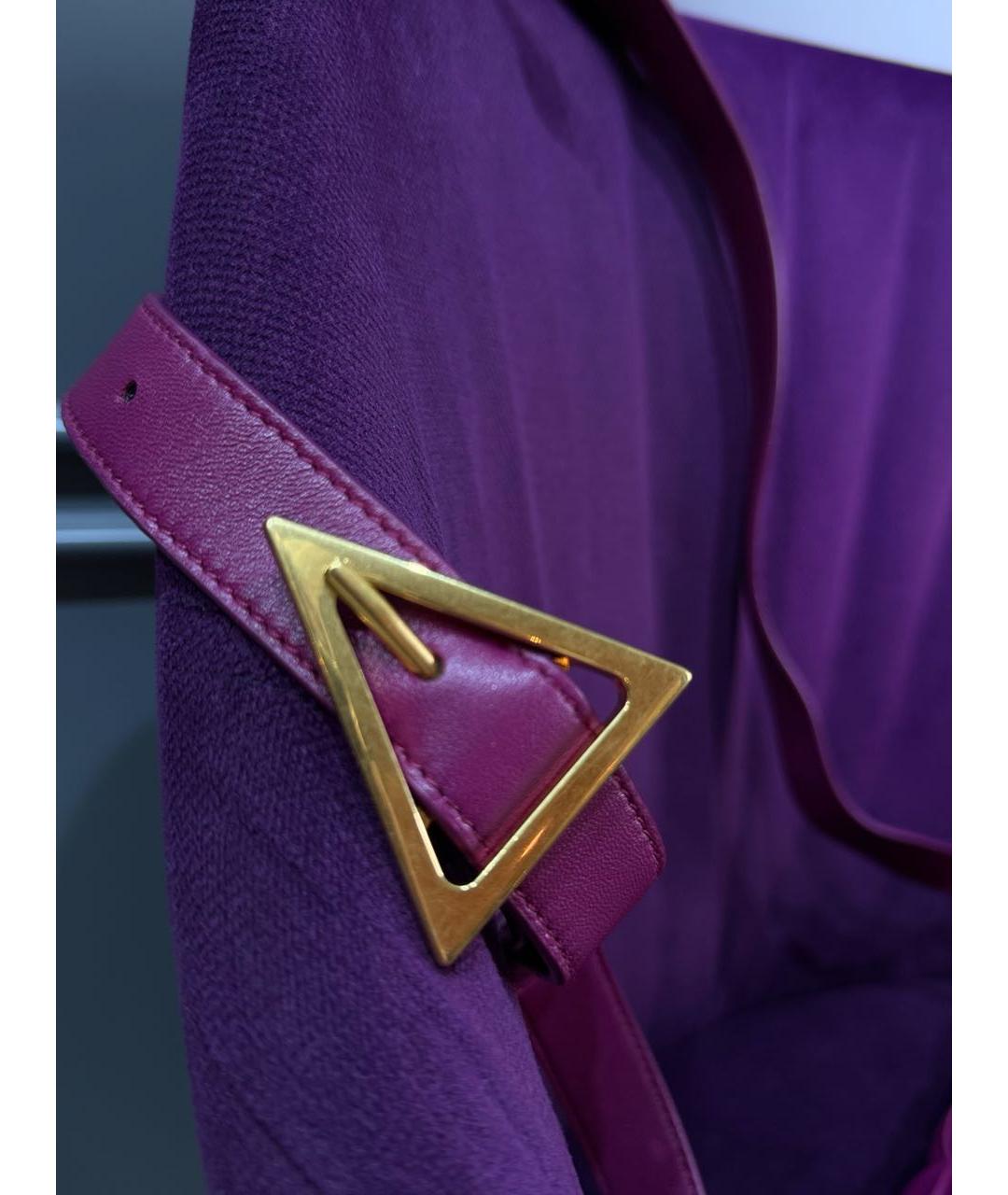 BOTTEGA VENETA Фуксия кожаная сумка через плечо, фото 3
