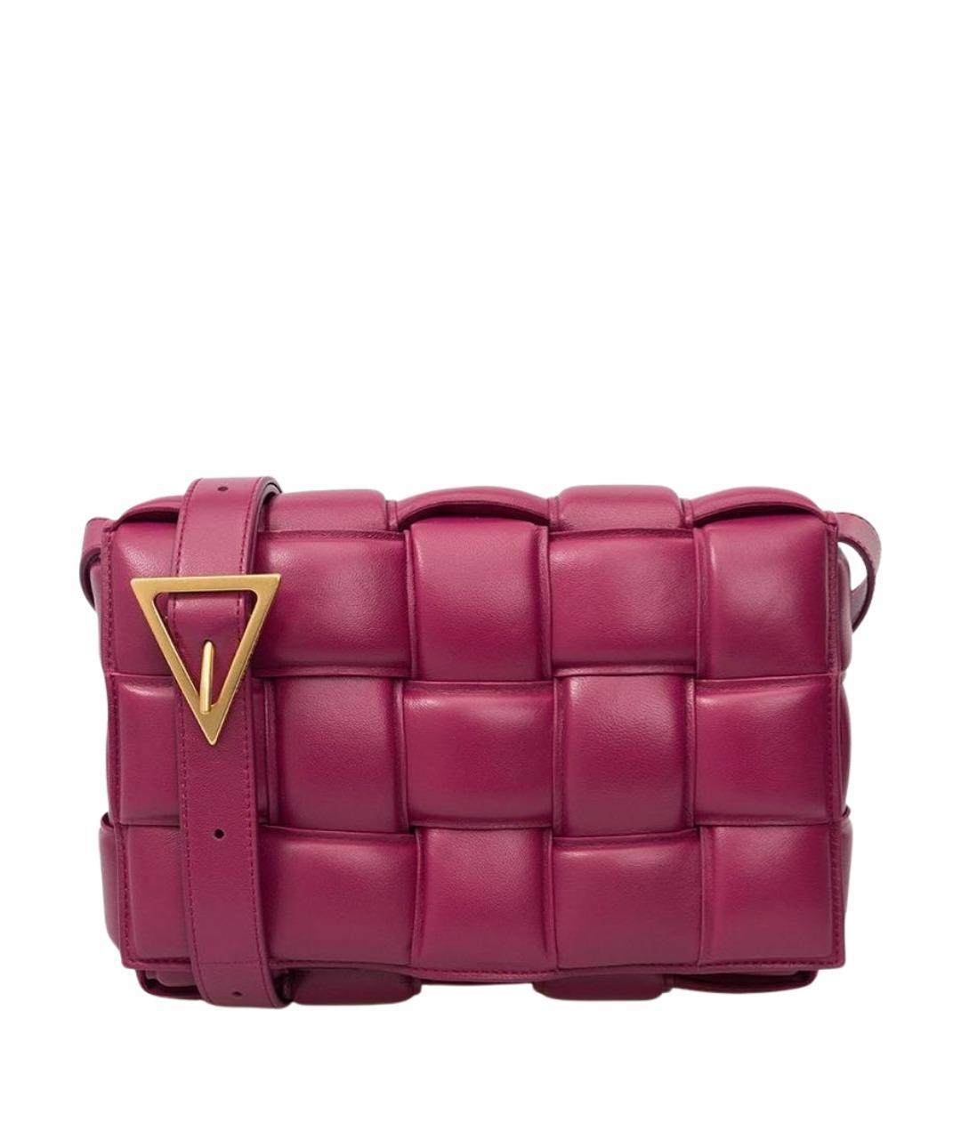 BOTTEGA VENETA Фуксия кожаная сумка через плечо, фото 1