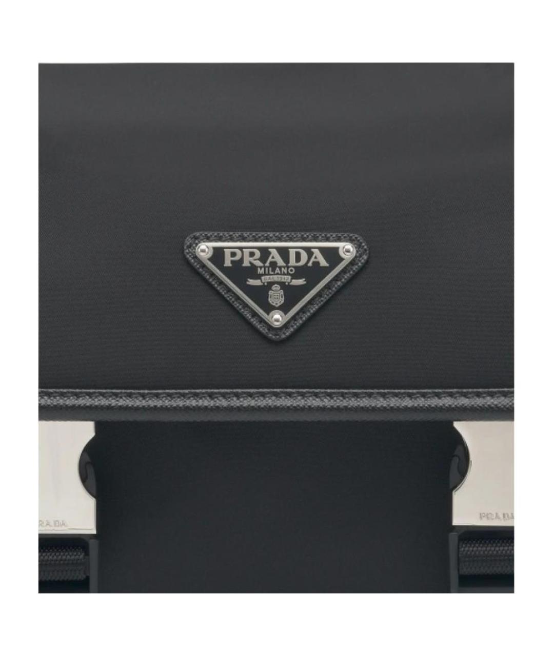 PRADA Черная нейлоновая сумка на плечо, фото 4