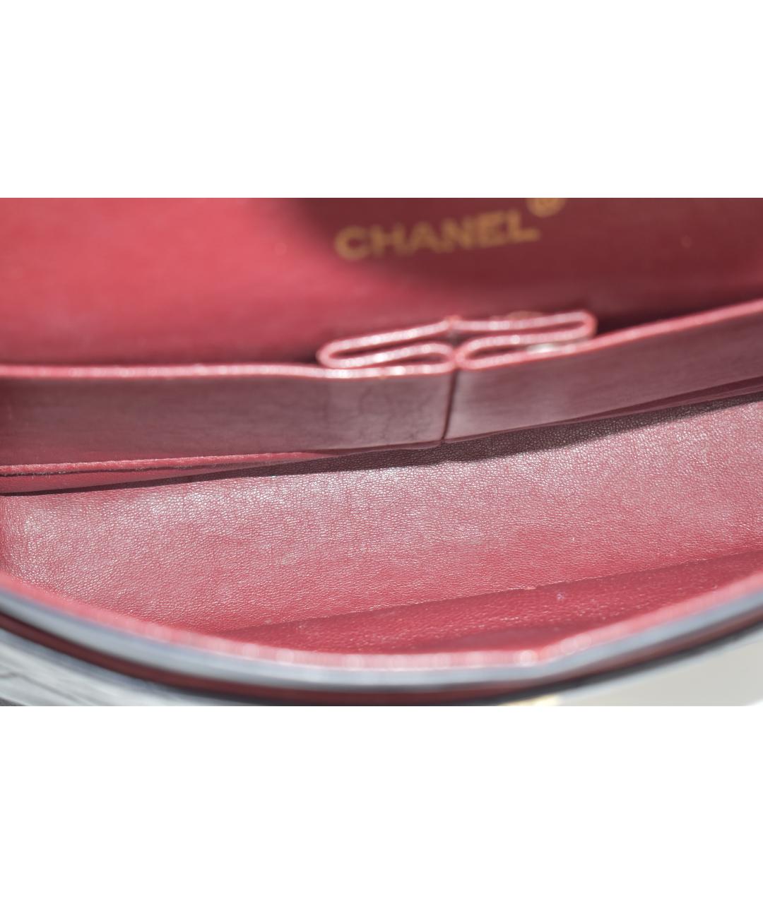 CHANEL Синяя кожаная сумка через плечо, фото 4