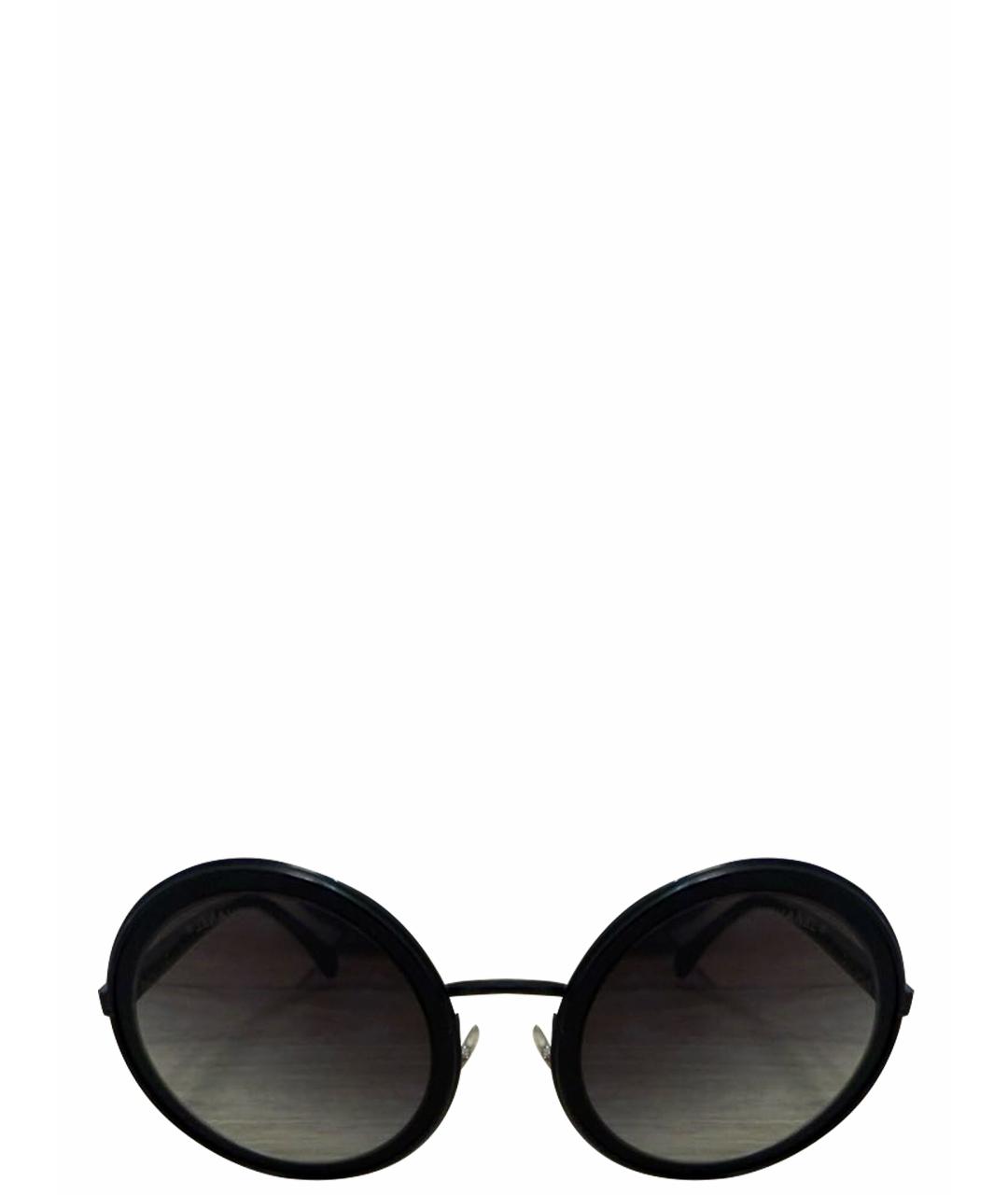 CHANEL Черные пластиковые солнцезащитные очки, фото 1
