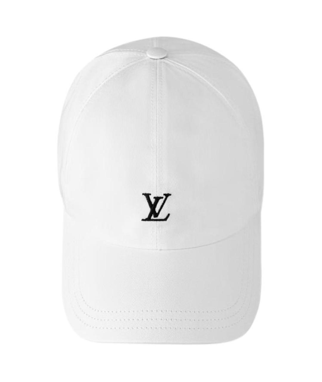 LOUIS VUITTON Белая хлопковая кепка/бейсболка, фото 4
