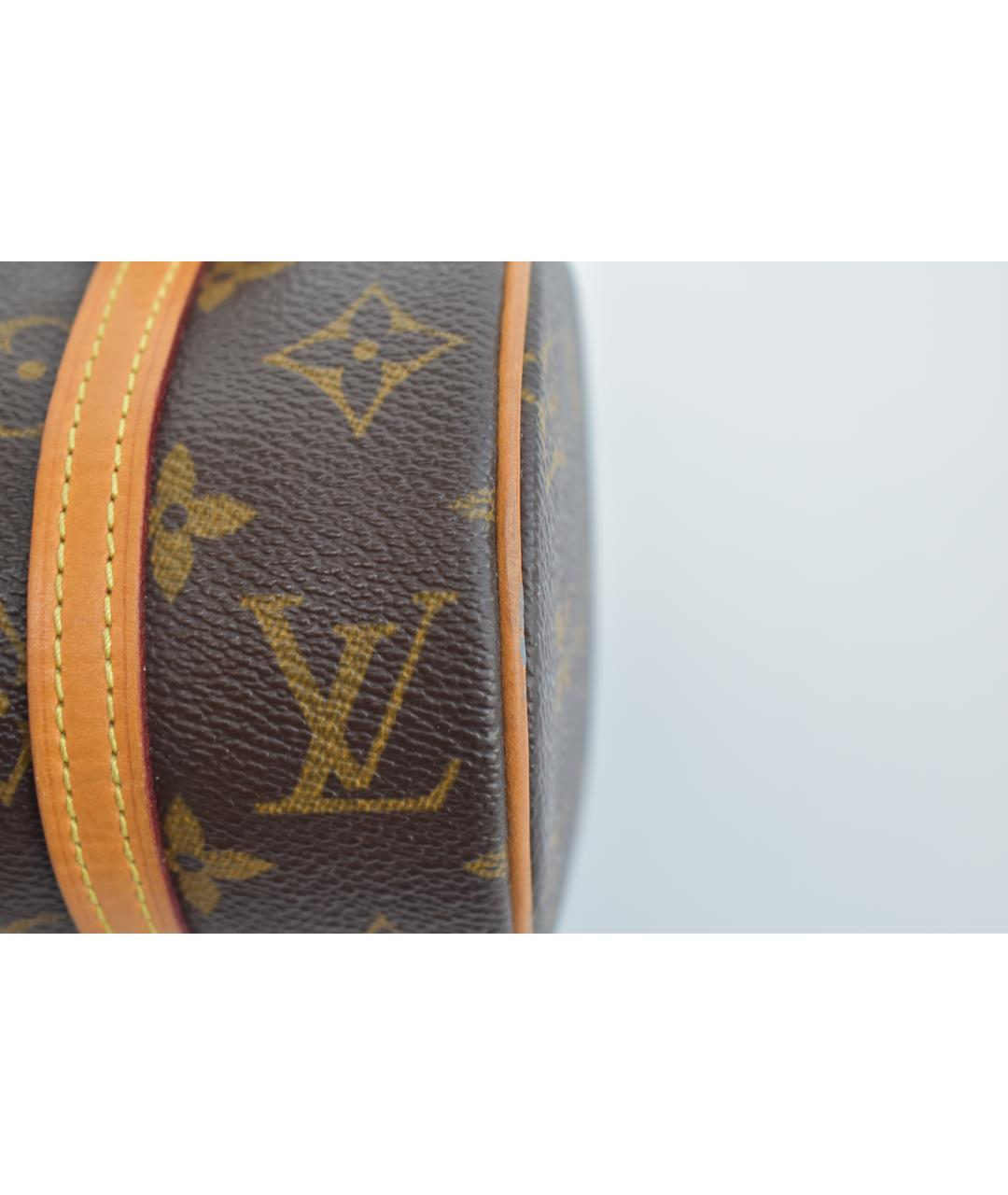 LOUIS VUITTON Коричневая сумка с короткими ручками из канвы, фото 7