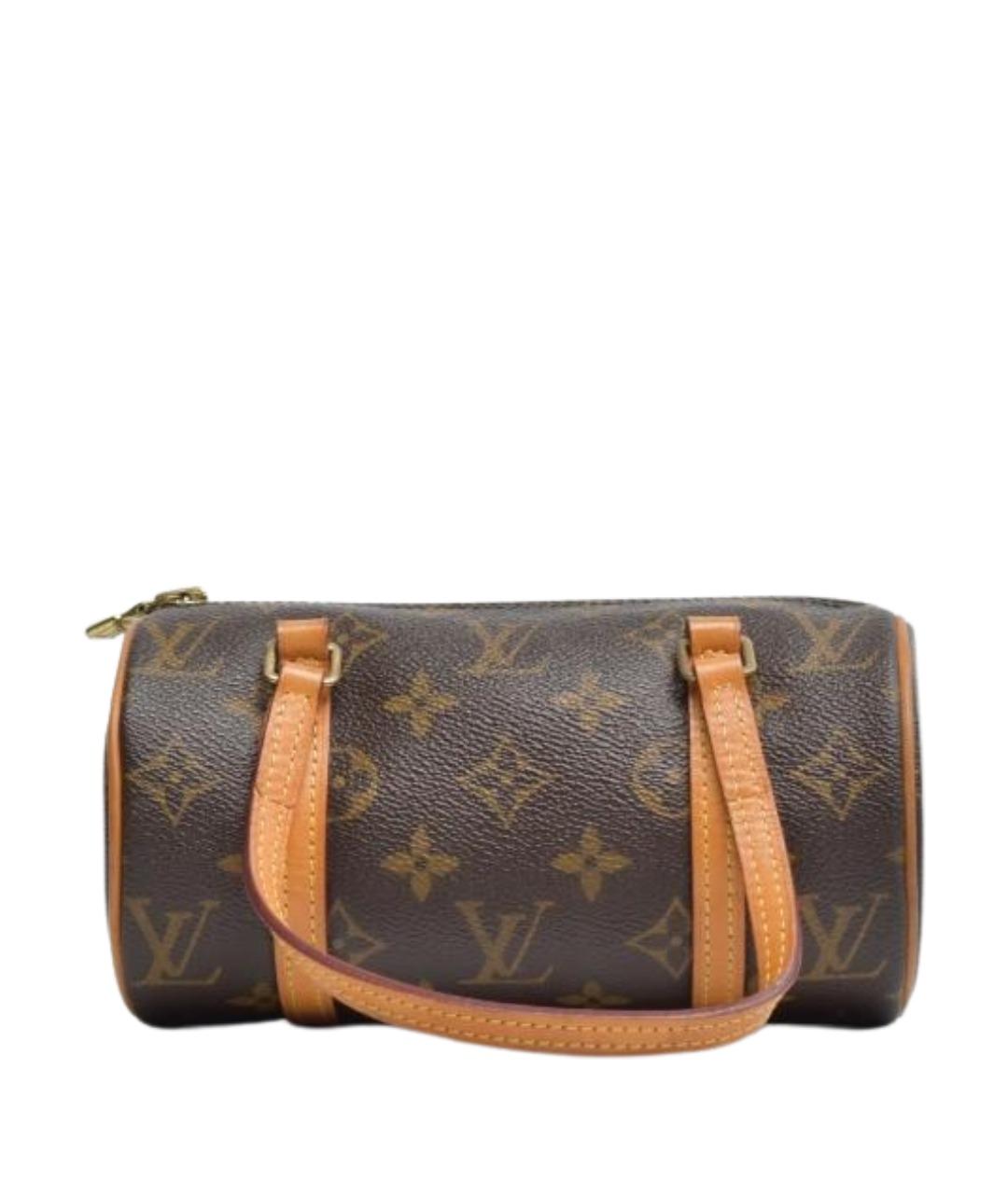 LOUIS VUITTON Коричневая сумка с короткими ручками из канвы, фото 1