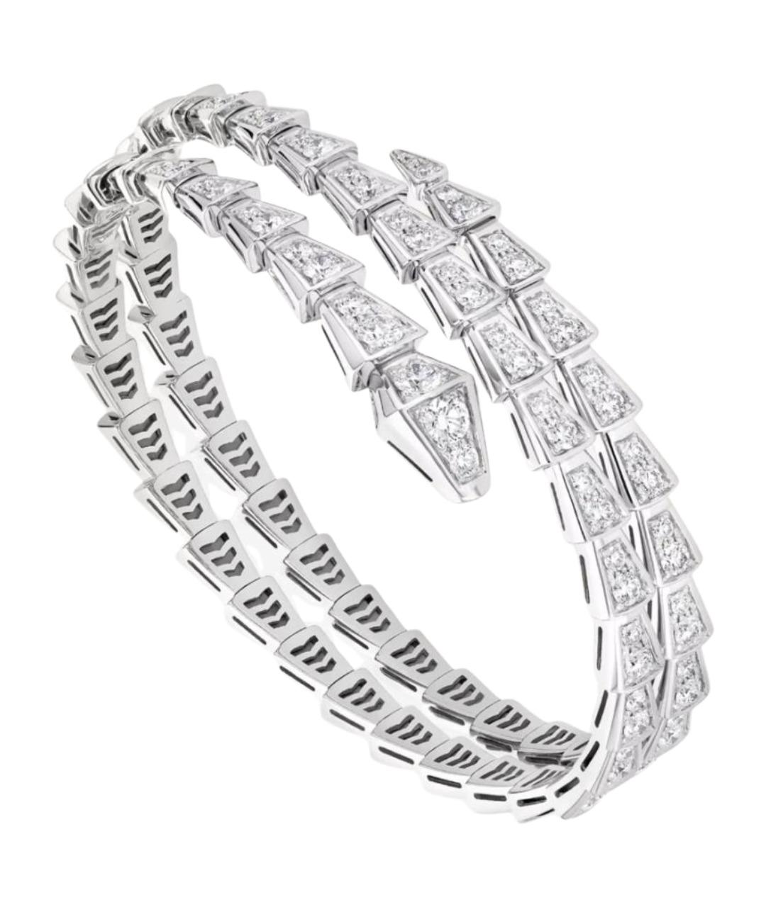 BVLGARI Серебряный браслет из белого золота, фото 1