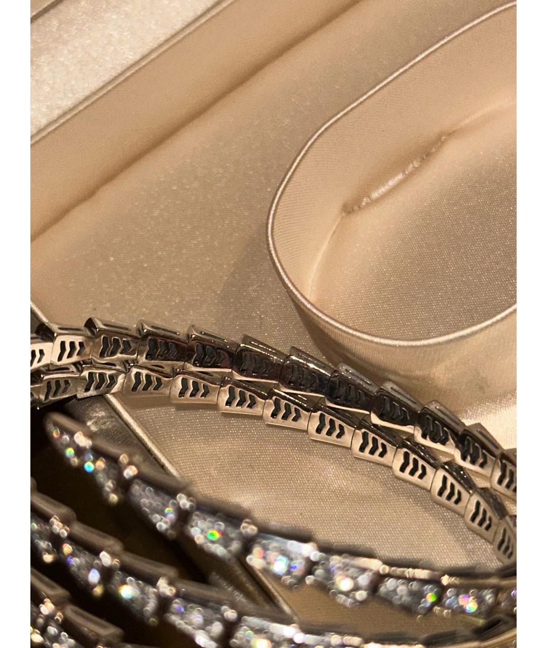 BVLGARI Серебряный браслет из белого золота, фото 3