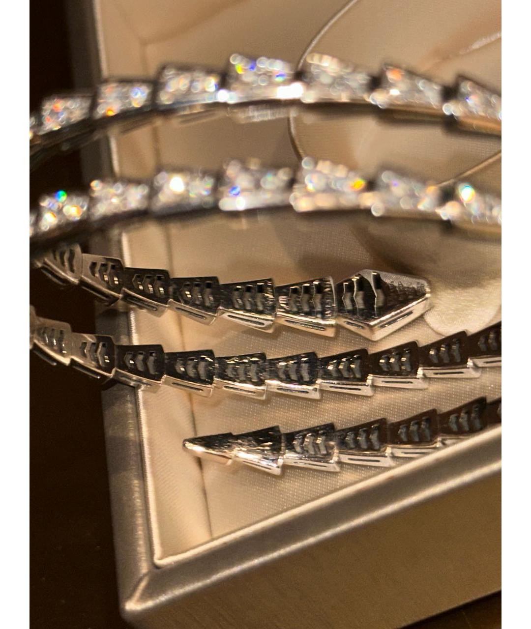 BVLGARI Серебряный браслет из белого золота, фото 4