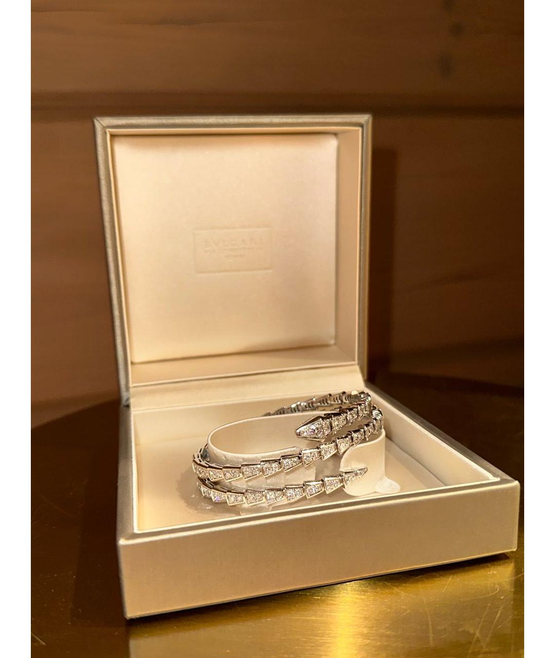 BVLGARI Серебряный браслет из белого золота, фото 2