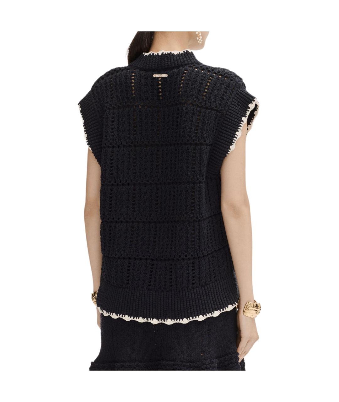 CHANEL Черная жилетка, фото 3