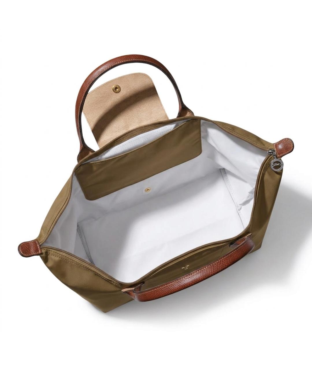 LONGCHAMP Хаки нейлоновая сумка через плечо, фото 3