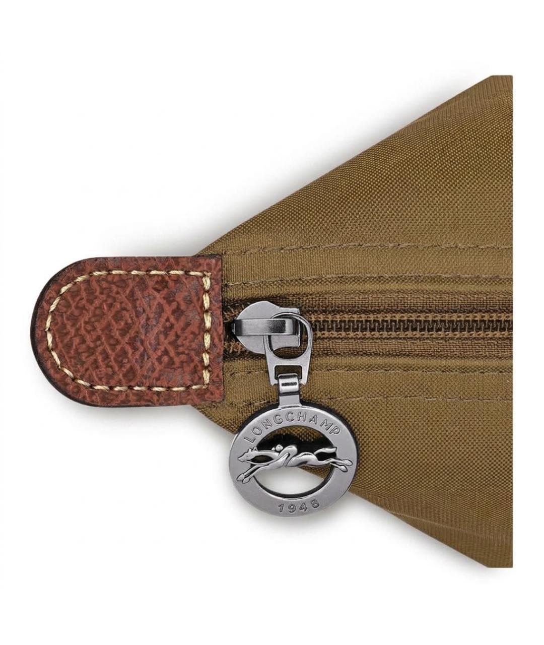 LONGCHAMP Хаки нейлоновая сумка через плечо, фото 5