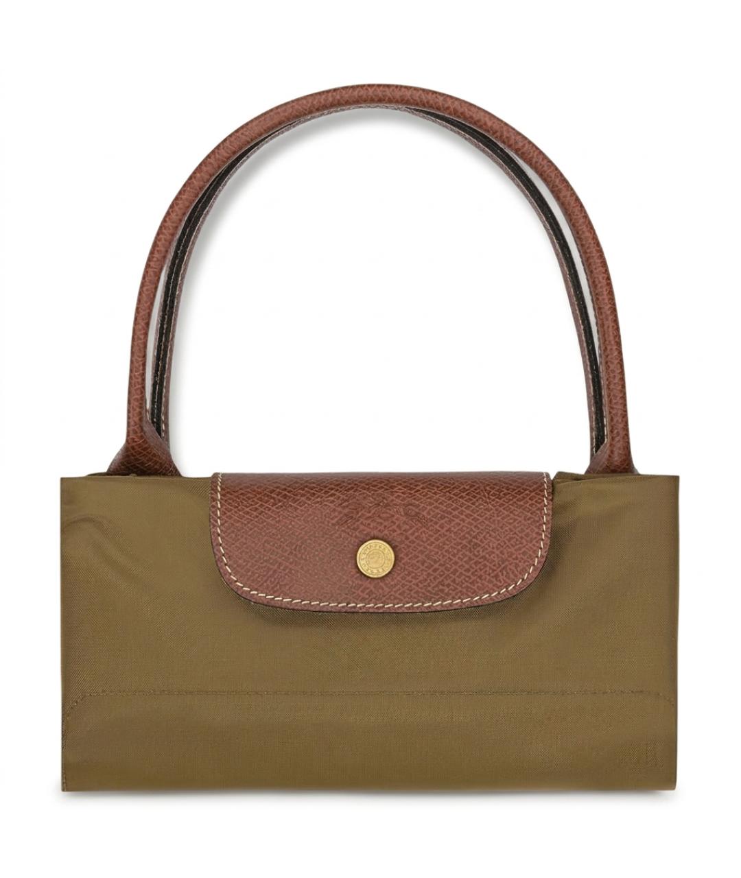 LONGCHAMP Хаки нейлоновая сумка через плечо, фото 4