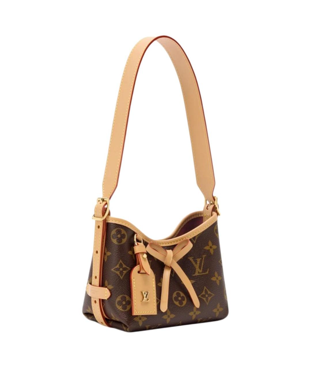 LOUIS VUITTON Коричневая сумка через плечо из канвы, фото 2