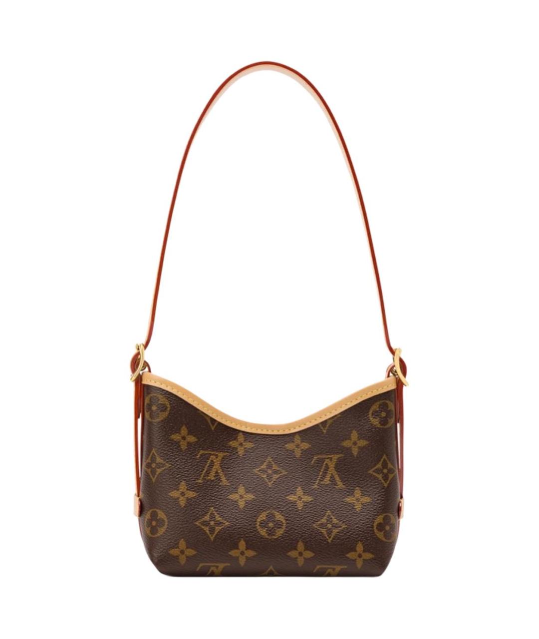 LOUIS VUITTON Коричневая сумка через плечо из канвы, фото 3