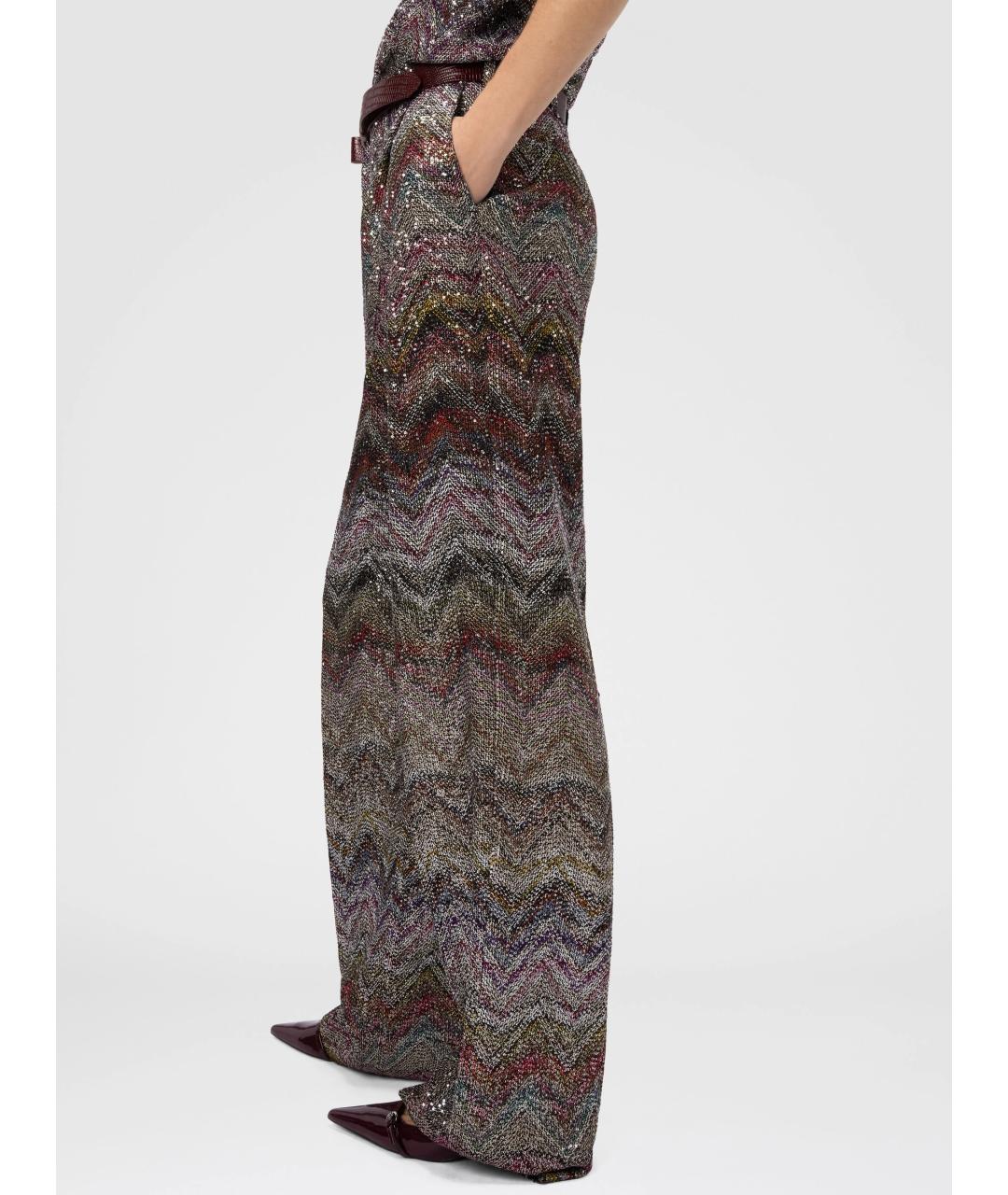MISSONI Мульти вискозные прямые брюки, фото 4